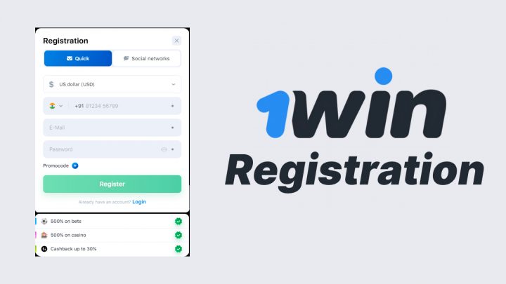 How to Register Account on 1Win